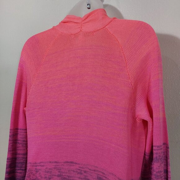 Lilly Pulitzer Tatum Marled Ombre Fringe Cardigan in Orchid Oasis- Good - Small - Picture 6 of 11